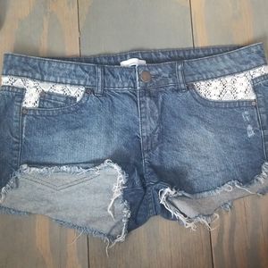Cutoff jean summer shorts lace size 13 o'N…